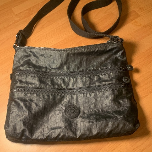 Kipling Crossbody Nylon Waterproof Black Bag - Picture 1 of 14